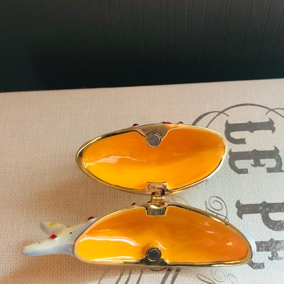 Department 56 Cat With Fish Jeweled Box - Picture 9 of 11